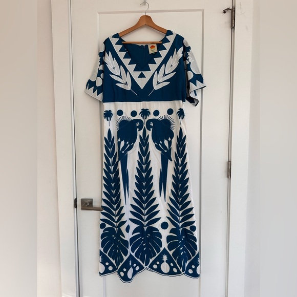 Farm Rio Patchwork Embroidered Dress - Picture 12 of 13